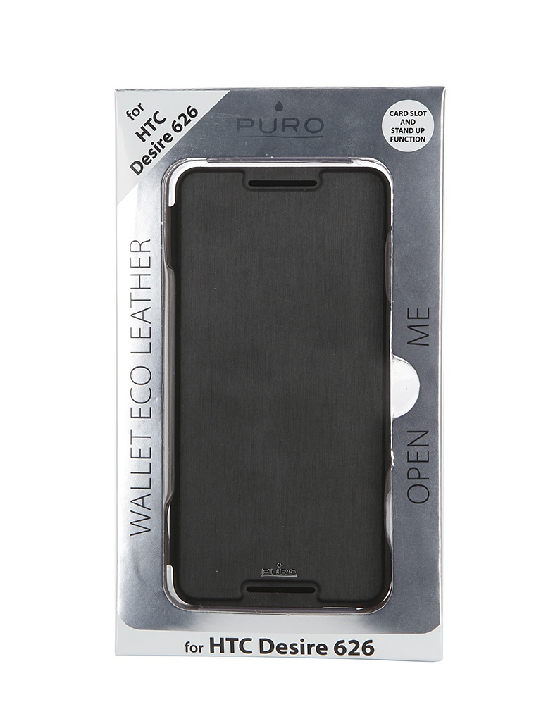 Puro Аксессуар Чехол HTC Desire 626 PURO Cover Black HC626BOOKCBLK