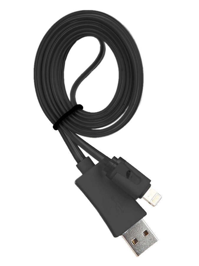  Аксессуар Oxion USB 2.0 - Lightning 1m for iPhone 5/5S/5C/6/6S OX-DCC019BK Black