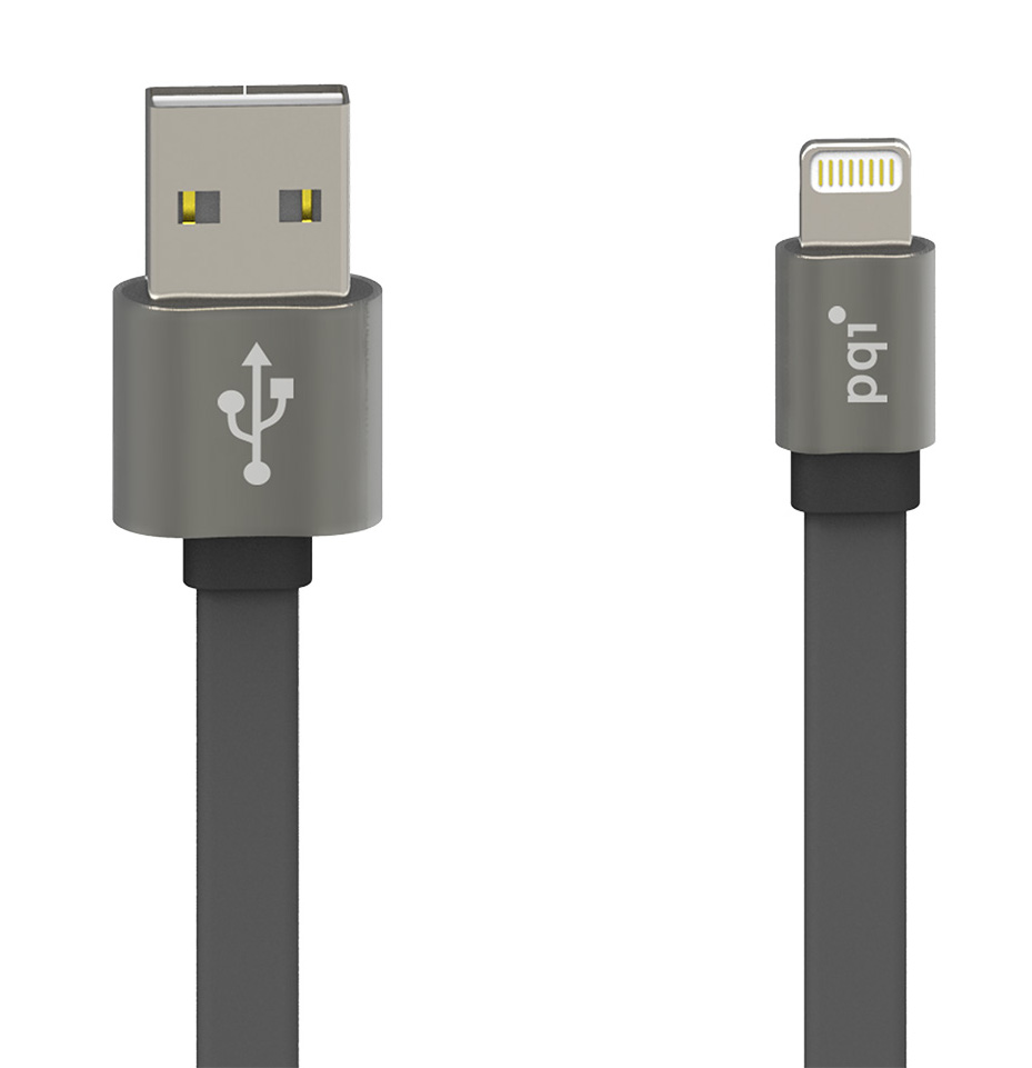 PQI Аксессуар PQI USB to Lightning 100cm for iPhone/iPad/iPod Grey 6ZC190701R002A