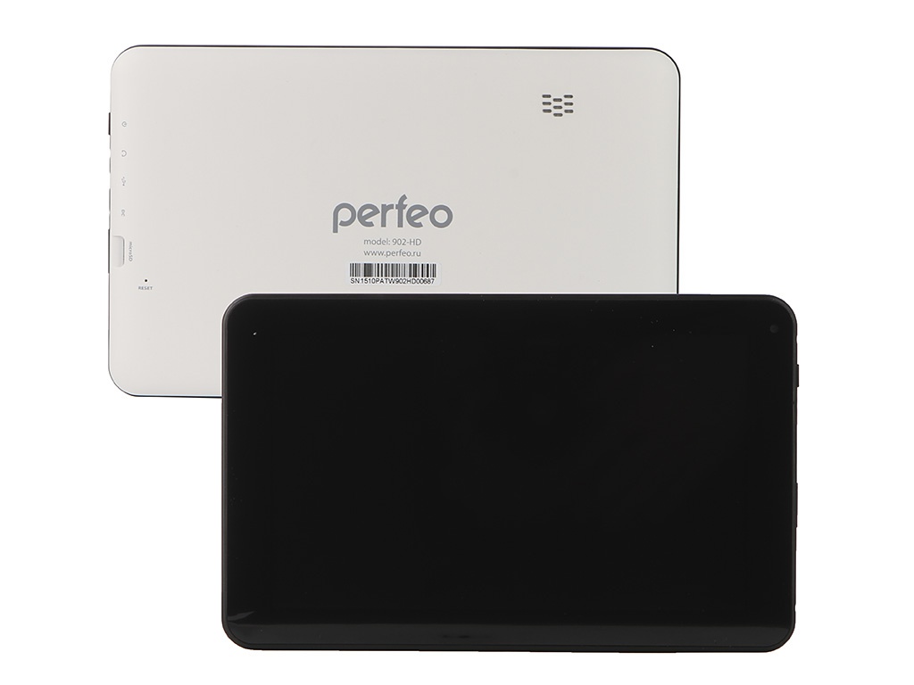 Perfeo 902-HD White PATW902HD (Allwinner A33 1.3 GHz/512Mb/8Gb/Wi-Fi/Cam/9/1024x600/Android)
