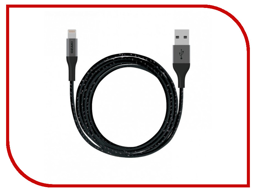 Аксессуар Ozaki USB - Lightning T-Cable L200 2m Black OT223ABK
