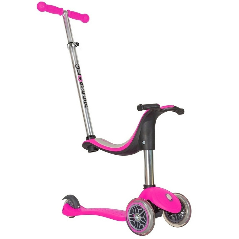  Самокат Y-SCOO RT Globber My free Seat 4 in 1 Pink