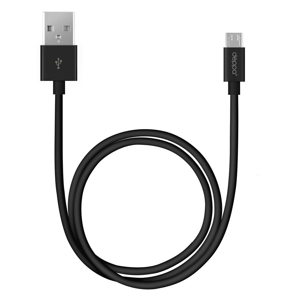 Deppa Аксессуар Deppa USB-microUSB 2m Black 72205