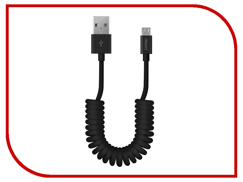 Deppa USB-microUSB 1.5m Black 72123