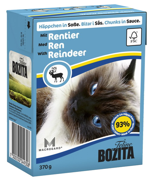  Корм BOZITA Feline Reindeer 370g для кошек