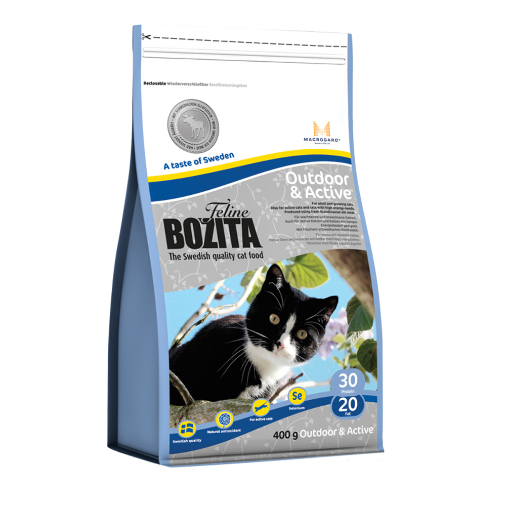  Корм BOZITA Feline Outdoor & Active 400g для кошек