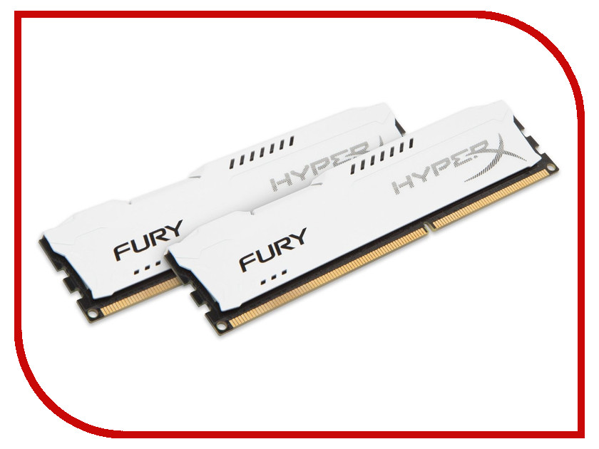 Модуль памяти Kingston HyperX Fury White Series PC3-10600 DIMM DDR3 1333MHz CL9 - 8Gb KIT (2x4Gb) HX313C9FWK2/8
Модуль памяти Kingston HyperX Fury White Series PC3-10600 DIMM DDR3 1333MHz CL9 - 8Gb KIT (2x4Gb) HX313C9FWK2/8