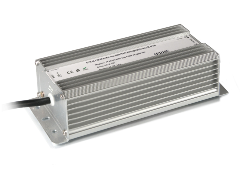  Блок питания Gauss 60W 12V IP67 PC202023060