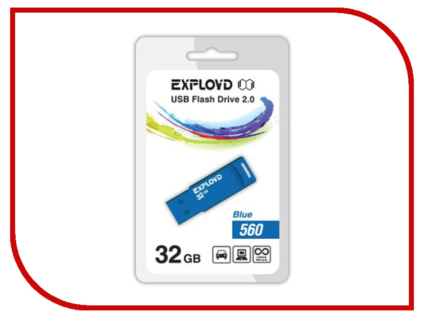 USB Flash Drive 32Gb - Exployd 560 EX-32GB-560-Blue