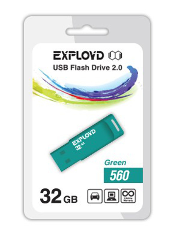  32Gb - Exployd 560 EX-32GB-560-Green