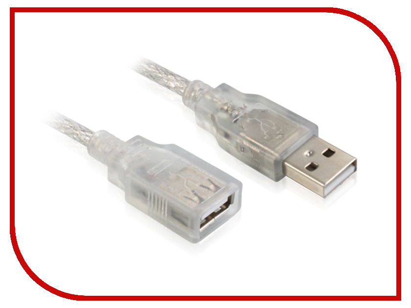  Greenconnect Premium USB 2.0 AM-AF Transparent GCR-UEC2M-BD2S-3.0m
