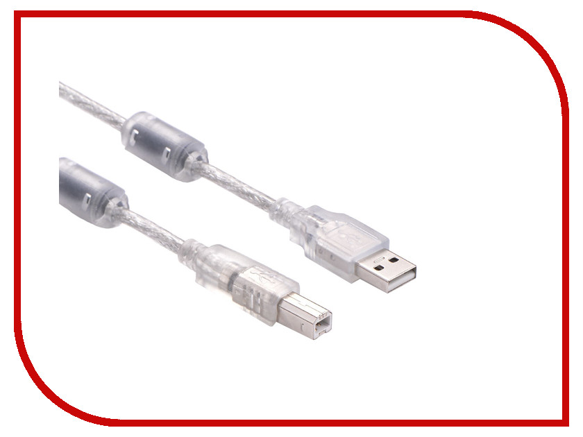 Greenconnect Premium USB 2.0 AM-BM Transparent GCR-UPC2M-BD2S-3.0m