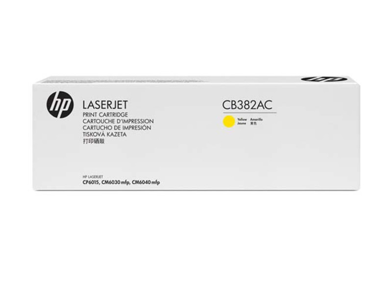 Hewlett-Packard Картридж HP 382A CB382AC Yellow для CP6015DN/CP6015N/CP6015XH