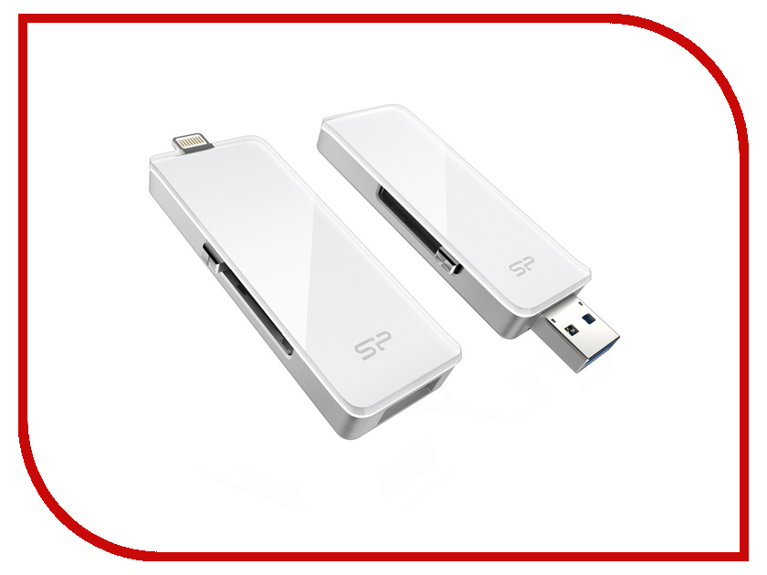 USB Flash Drive 32Gb - Silicon Power SP xDrive Z30 USB 3.0 / Lightning SP032GBLU3Z30V1W