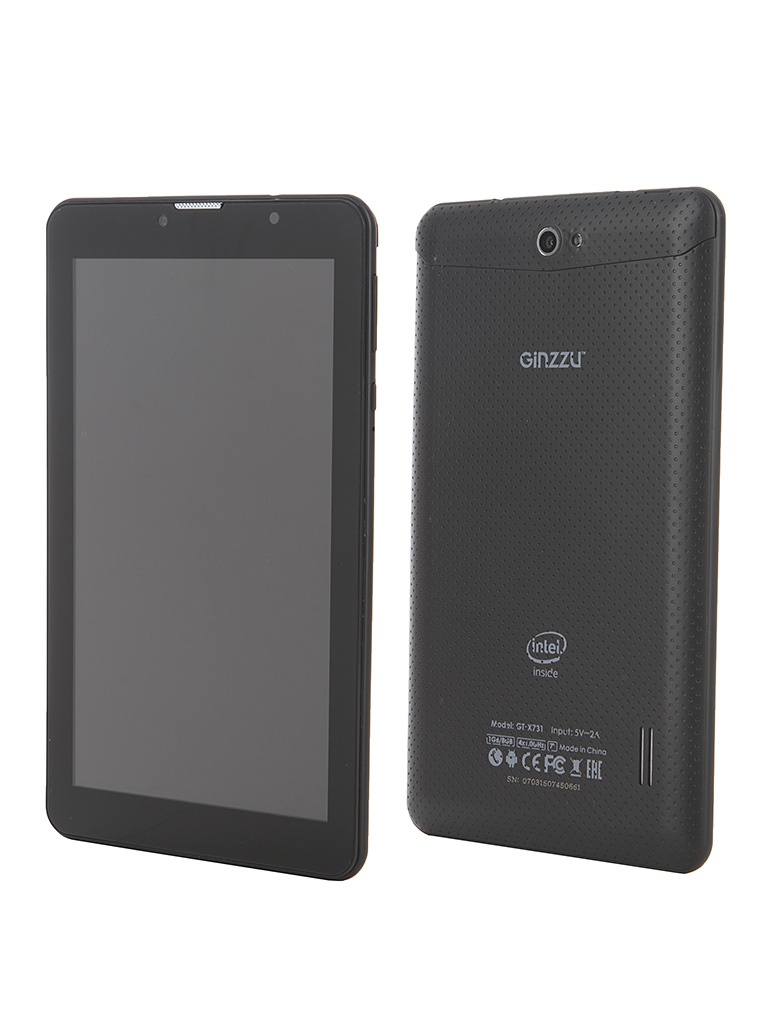 Ginzzu GT-X731 Black Intel Atom x3 C3230RK 1.2 GHz/1024Mb/8Gb/GPS/3G/Wi-Fi/Bluetooth/Cam/7.0/1024x600/Android