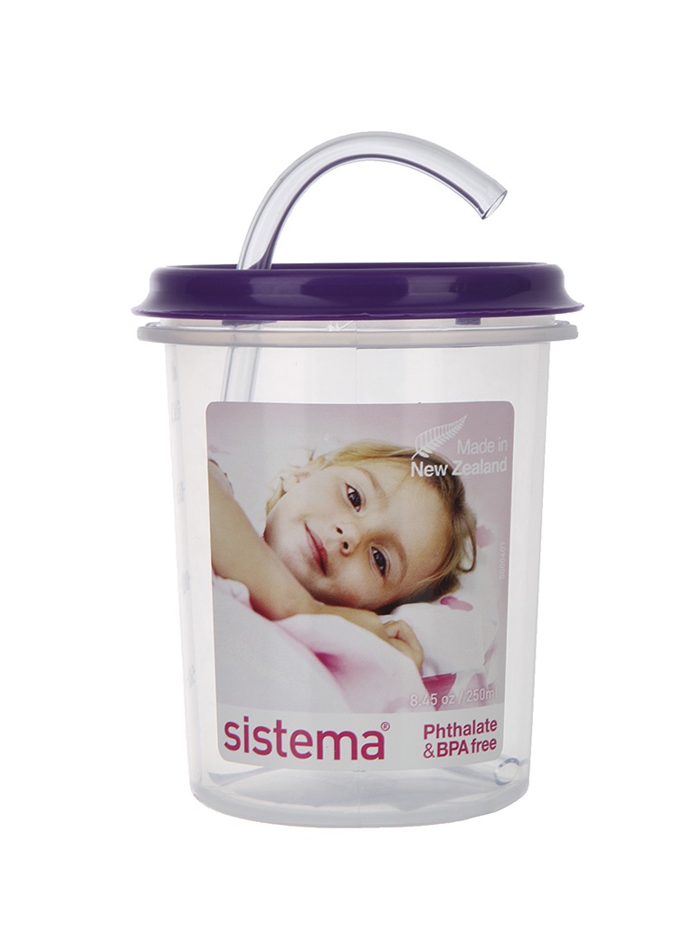  Кухонная принадлежность Sistema 40 детская чашка с трубочкой