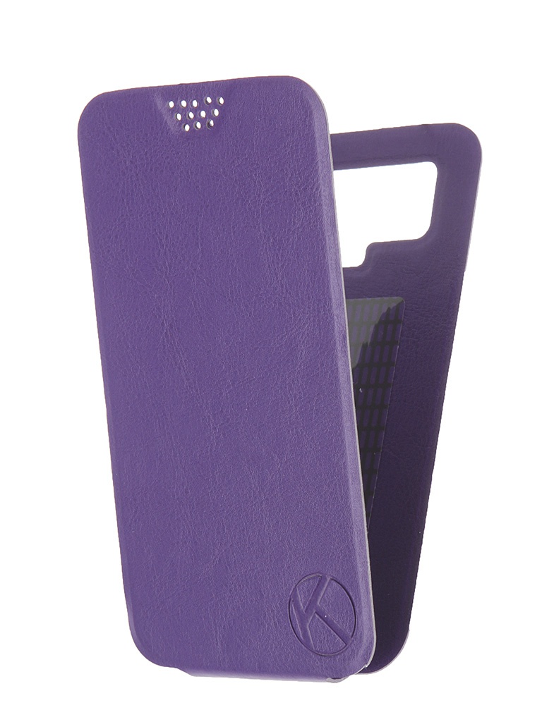  Аксессуар Чехол-флип Krutoff 5.5-6-inch Purple 10718 с вырезом под камеру
