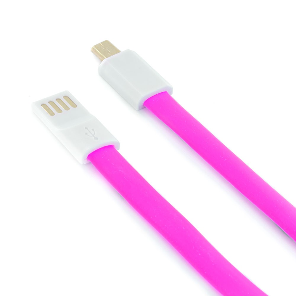  Аксессуар Krutoff USB-MicroUSB 1m Pink 14103