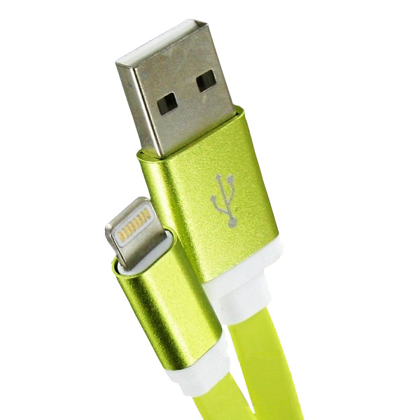  Аксессуар Krutoff USB - Lightning для iPhone 5/6 1m Yellow 14269