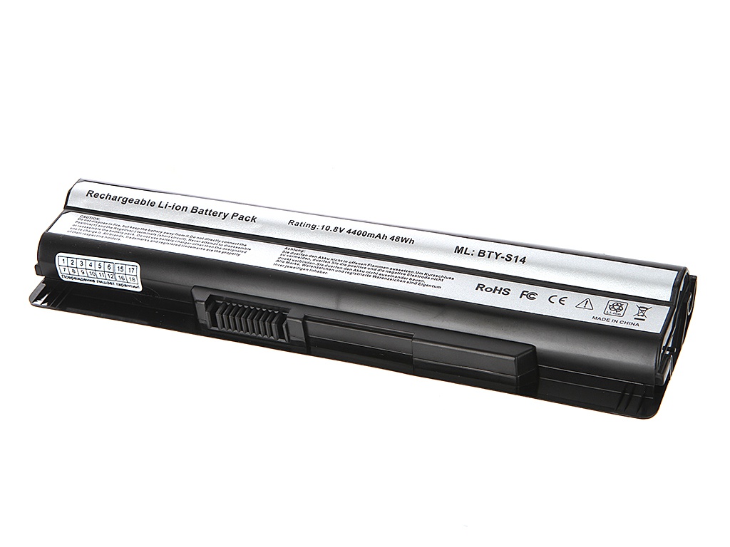  Аккумулятор Tempo LPB-CR650 BTY-S14 BTY-S15 10.8V 4400mAh MSI CR41/CR650/CX61/CX650/CX70/FR400/FR600/FR700/FX400/FX600/FX700/GE60/GE70 Series