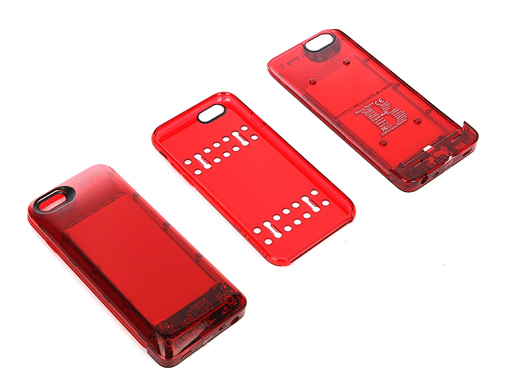  Аксессуар Чехол-аккумулятор Boostcase 2700 mAh для iPhone 6 / 6S Transparent Red BCH2700IP6-RBY