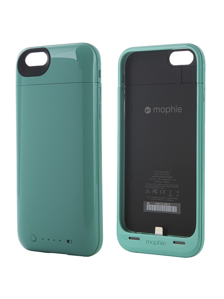  Аксессуар Чехол-аккумулятор Mophie Juice Pack Air for APPLE iPhone 6 Green 2750 mAh 3185