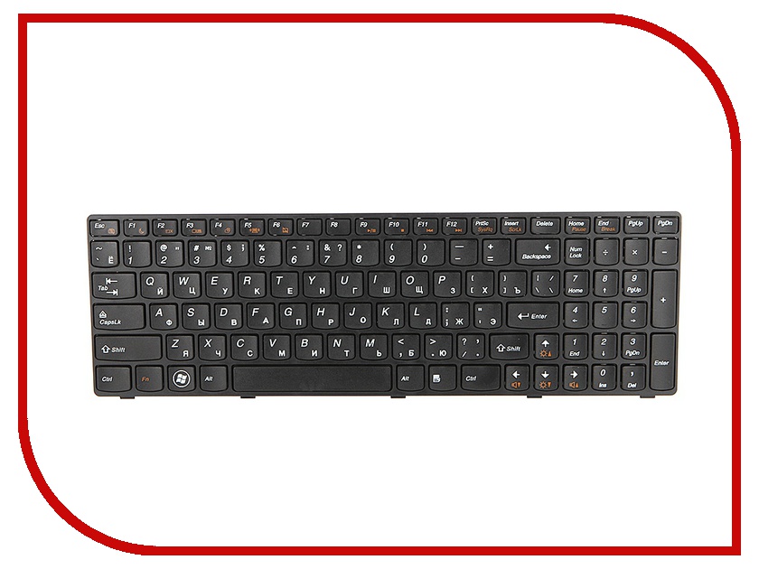 Клавиатура TopON TOP-86695 для Lenovo Ideapad Z560 / Z560A / Z565 / Z565A / G570 / G575 / G770 Series Black<br>