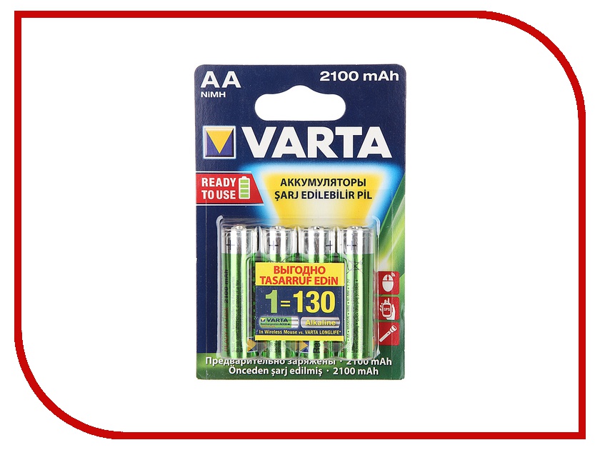  AA - Varta LongLife R6 2100 mAh (4 )