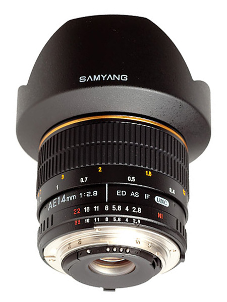 Samyang Объектив Samyang Nikon MF AE 14 mm F/2.8 AS ED IF UMC