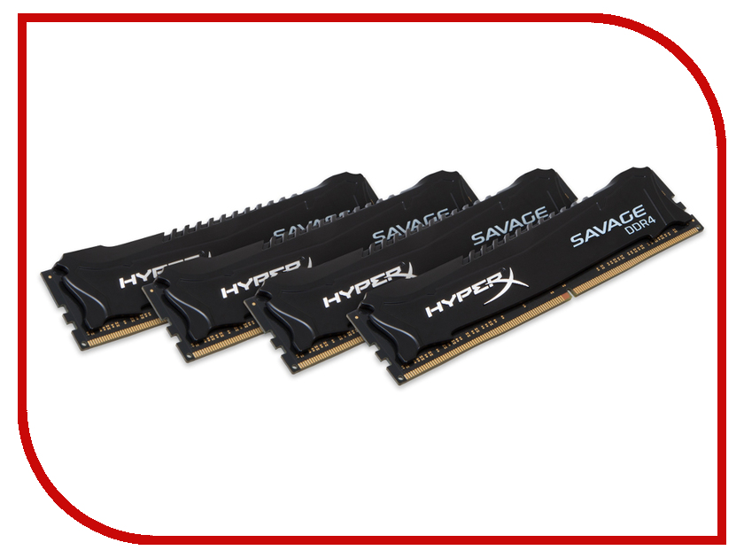   Kingston DDR4 DIMM 3000MHz PC4-24000 CL15 - 32Gb KIT (4x8Gb) HX430C15SB2K4 / 32