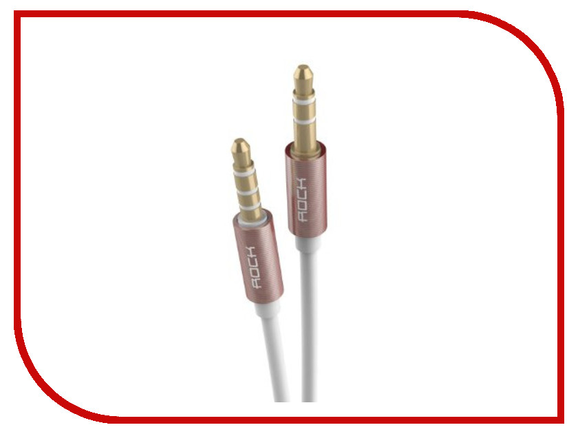 Аксессуар ROCK AUX 3.5mm Audio Cable RAU0513 Rose Gold