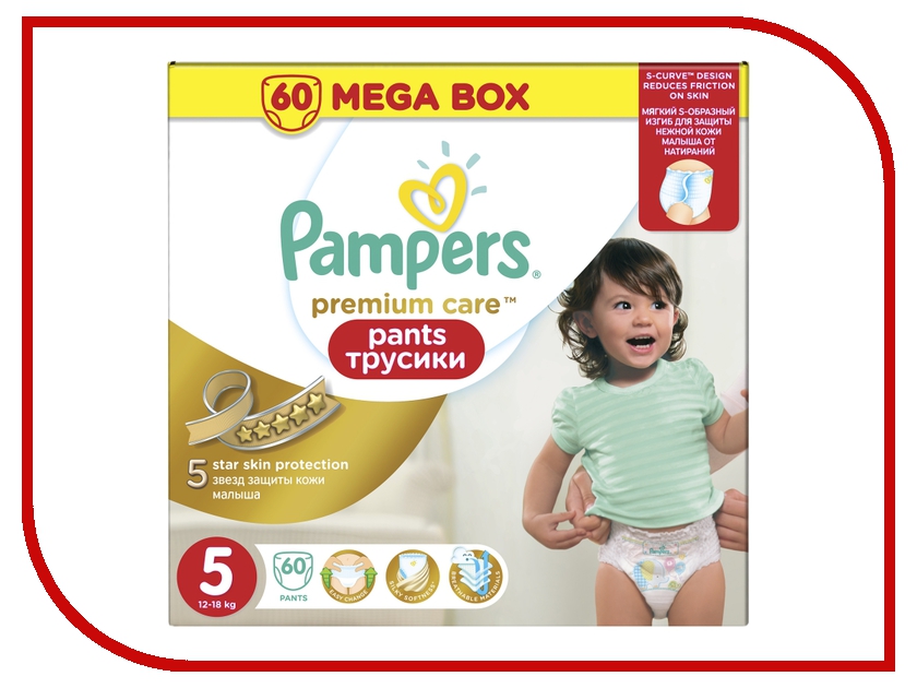 Pampers Premium Care Pants Junior 12-18 60 4015400772422