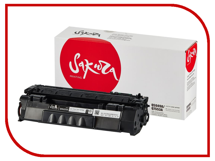 Картридж Sakura SAQ5949A/Q7553A Black для HP P2014/P2015/M2727/LJ 1160/1320/3390/3392 Картридж Sakura SAQ5949A/Q7553A Black для HP P2014/P2015/M2727/LJ 1160/1320/3390/3392