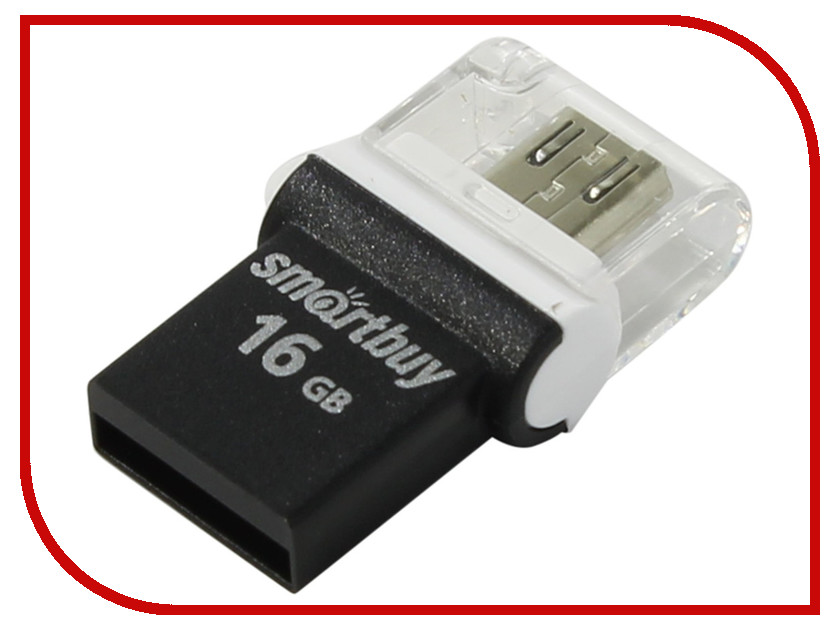 USB Flash Drive 16Gb - SmartBuy SB16GBPO-K