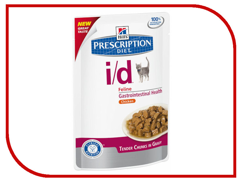  Hill's Prescription Diet I / D Feline Gastrointestinal Health in Gravy with Chicken (0.085 ) 1 
