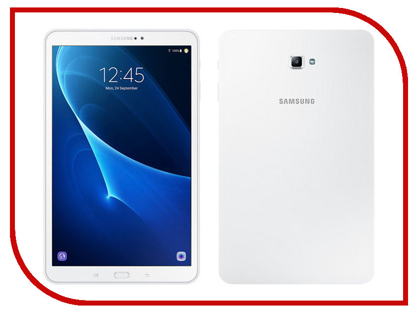  Samsung SM-T580 Galaxy Tab A 10.1 - 16Gb White SM-T580NZWASER (Exynos 7870 1.6 GHz / 2048Mb / 16Gb / Wi-Fi / Bluetooth / GPS / Cam / 10.1 / 1920x1200 / Android)