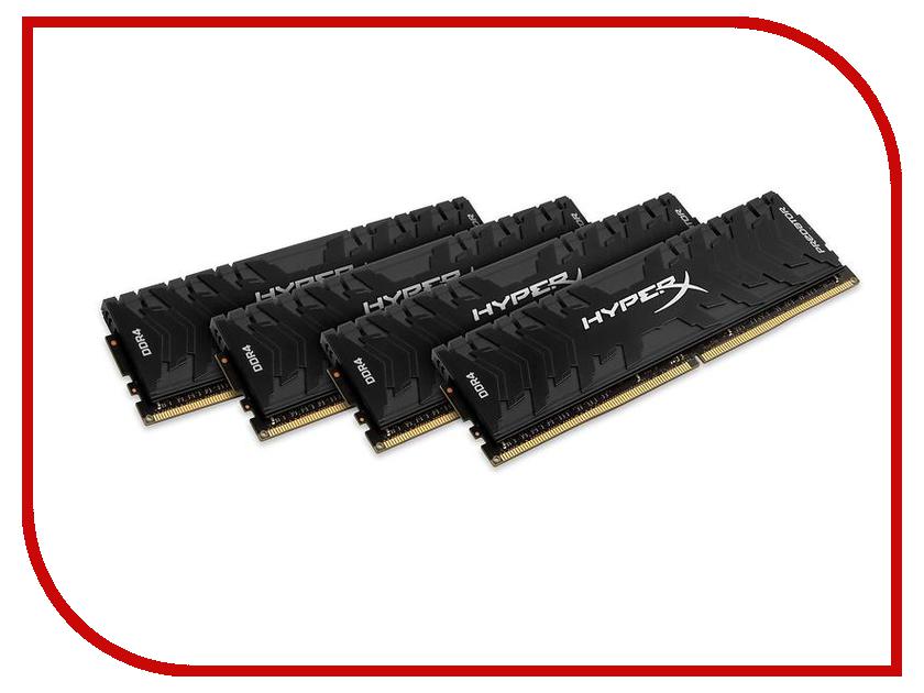   Kingston Predator DDR4 DIMM 3200MHz PC4-25600 CL16 - 16Gb KIT (4x4Gb) HX432C16PB3K4 / 16