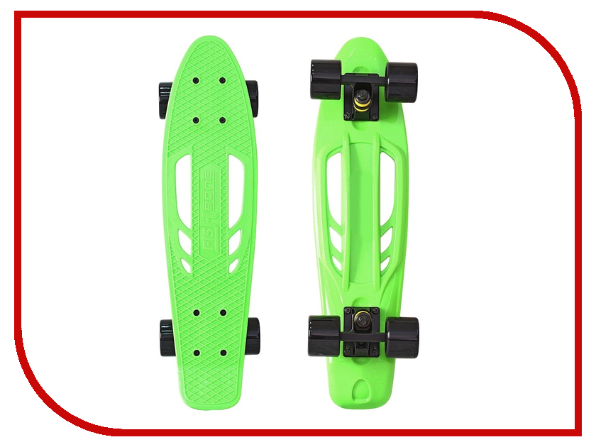 фото Скейт Y-SCOO Skateboard Fishbone 22 Green-Black 405-G