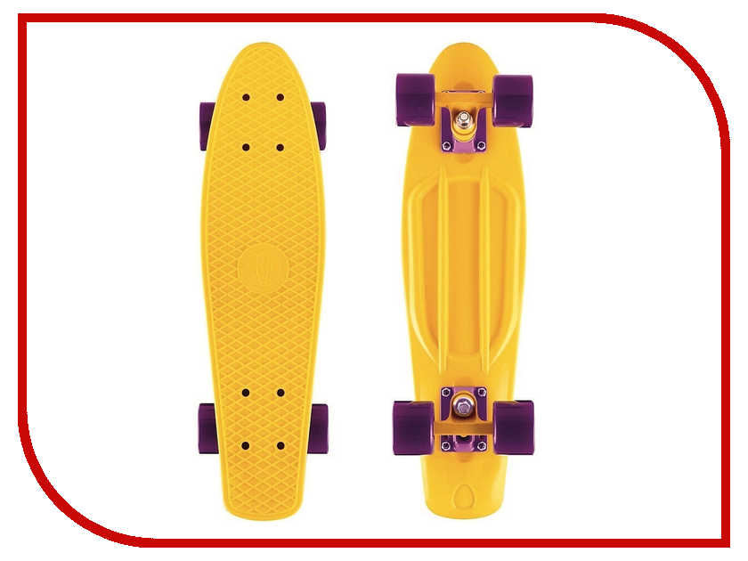  Y-SCOO Fishskateboard 22 Yellow-Dark Purple 401-Y