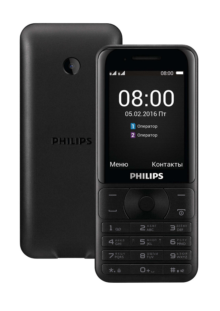 Сотовый телефон Philips E181 Xenium Black