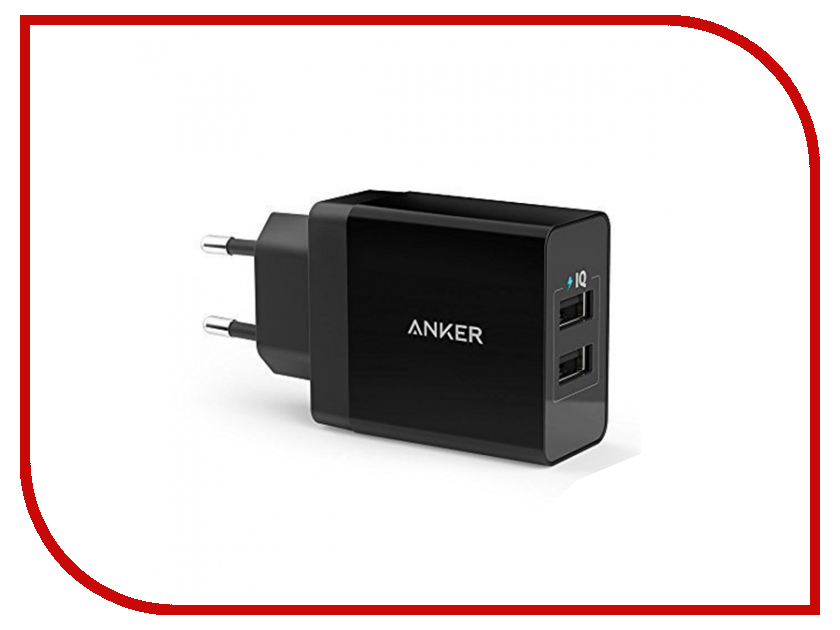 фото Зарядное устройство Anker 2xUSB 2.4A A2021311 Black