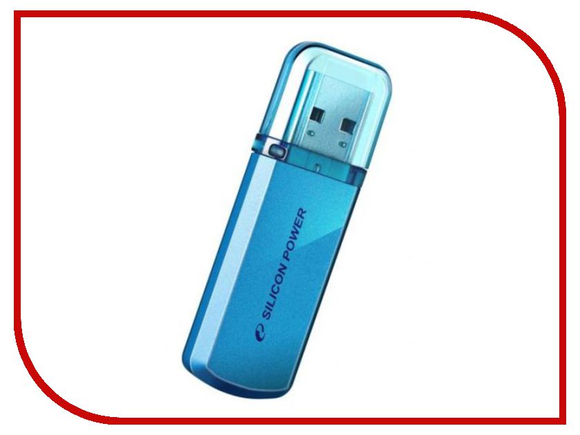 USB Flash Drive (флешка) 101  USB Flash Drive 32Gb - Silicon Power Helios 101 Blue SP032GBUF2101V1B