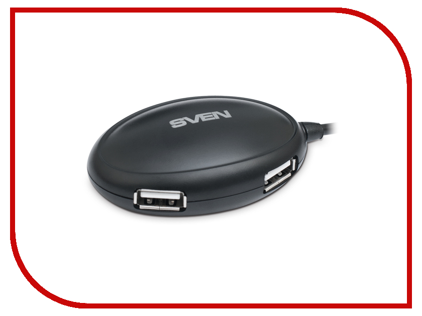 Sven HB-401 USB 4 ports Black SV-012830