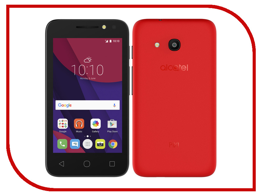   Alcatel OneTouch 4034D PIXI 4 Tango Red