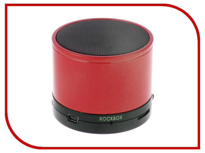 Колонка RockBox Round Glossy Red 47252