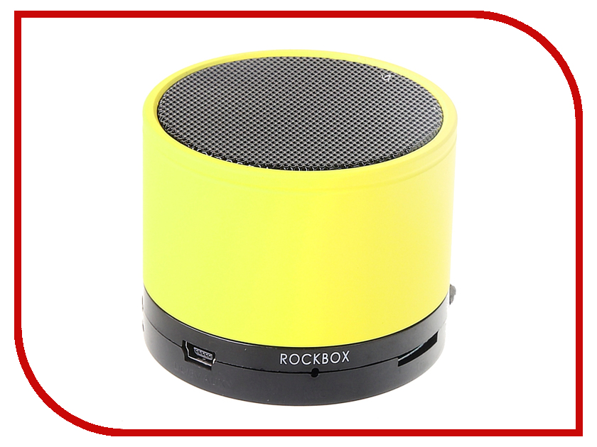 Колонка RockBox Round Frosted Yellow 47247