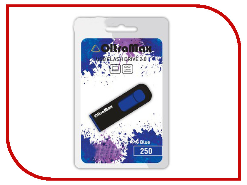 USB Flash Drive 16Gb - OltraMax 250 Blue OM-16GB-250-Blue