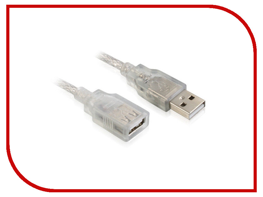  Greenconnect Premium USB 2.0 AM-AF Transparent GCR-UEC21M-BD2S-1.0m