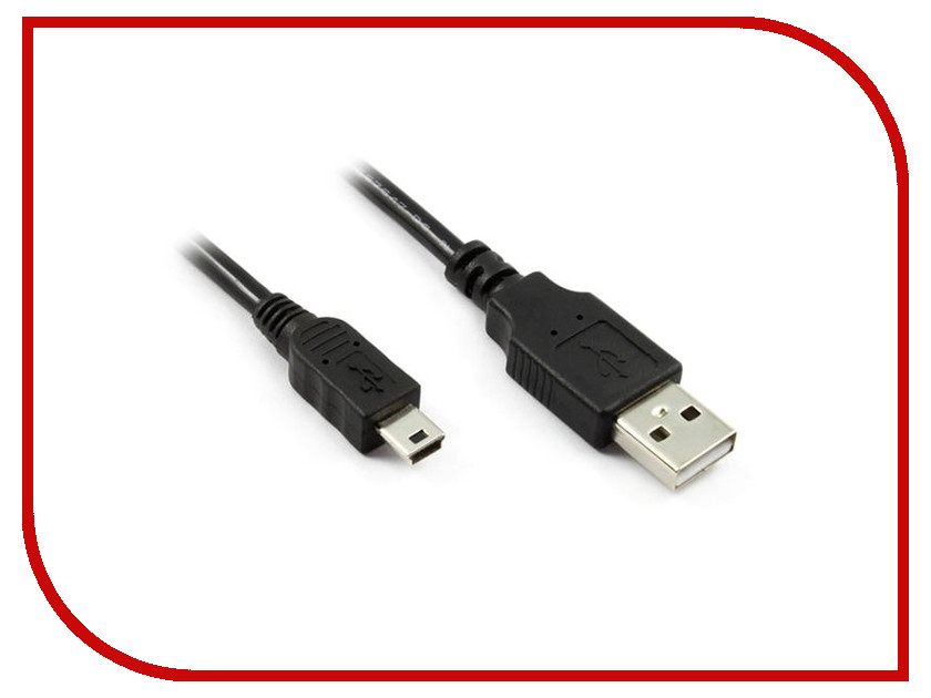  Greenconnect PRO USB 2.0 AM-mini 5pin 0.30m Black GCR-UM2M5P-BD2S-0.3m