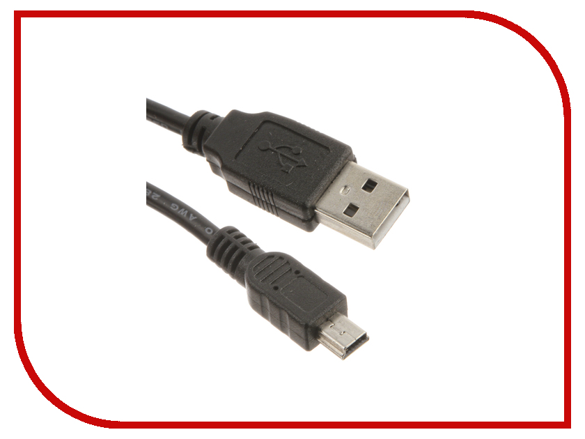  Greenconnect USB 2.0 AM-mini 5pin 1.0m Black GCR-UM2M5P-AAS-1.0m